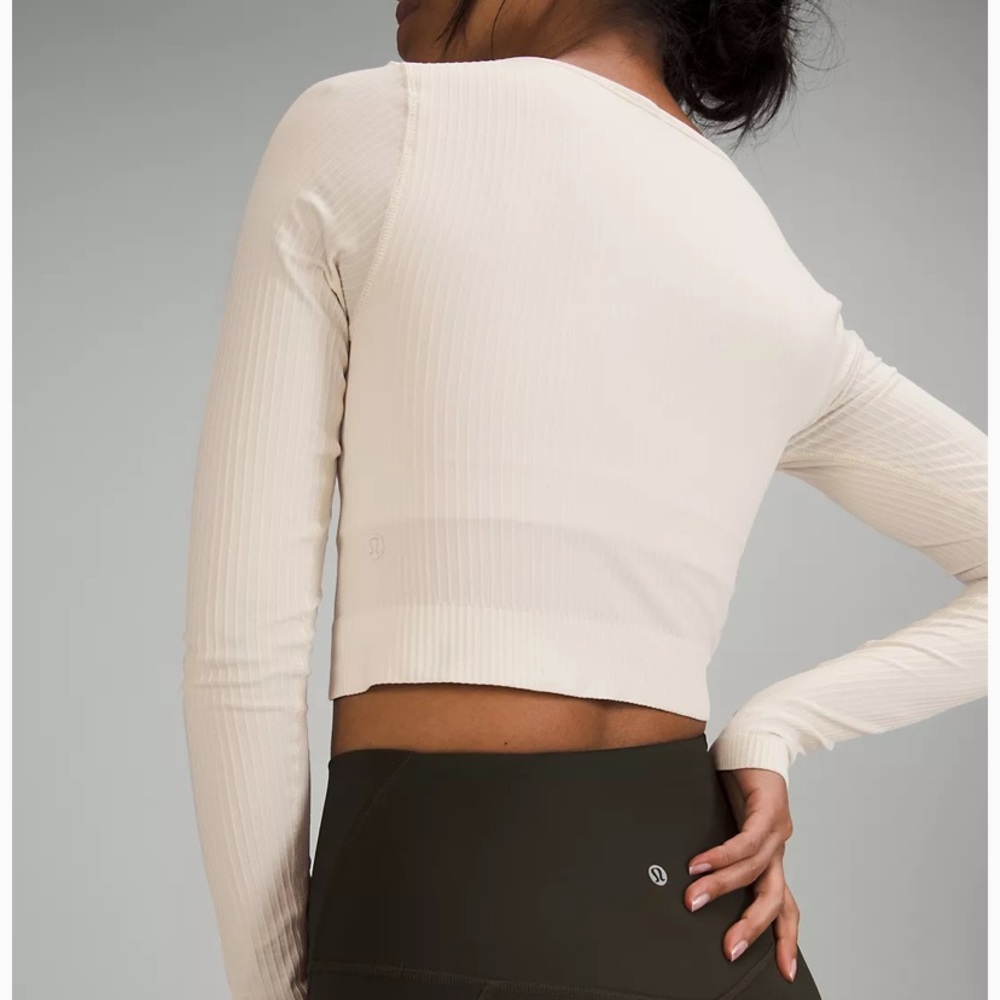 Lululemon Ebb To Street LS Shirt * White Opal - Picture 5 of 6